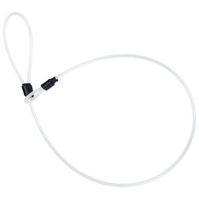 Korekčná šnúrka na výcvik, 4mm/51-65cm silon, s putkom, biela