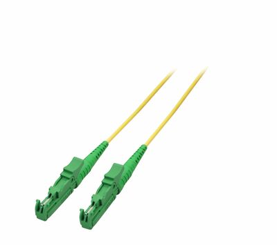 Fiber kábel E2000/APC-E2000/APC, 0.5m Simplex OS2(9/125µm), LSOH, 3mm, žltý
