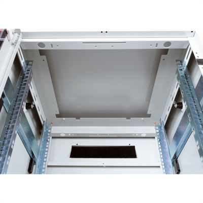 19" Rack na podlahu 26U, 1342x600x600mm (HxWxD), PRO, sklenené dvere, sivý