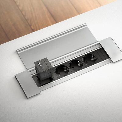 Modul pre BACHMANN, mini port replikátor pre PC, 2x USB A + C (PD 100W), RJ45, Mini DP, čierny