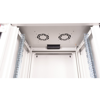 19" Rack na stenu 20U, sivý, 996x600x600mm (HxWxD), RAL7035, PRO, otočný (2-dielny)