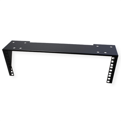 Konzola pre 19" komponenty, nástenná/pod stôl, 3U, čierna
