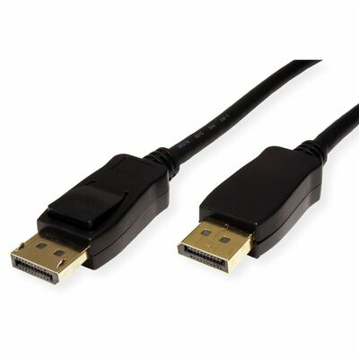 Kábel DisplayPort M/M 2m, 8K@60Hz, DP v1.4, 32.4Gbit/s, čierny, pozl.konektor