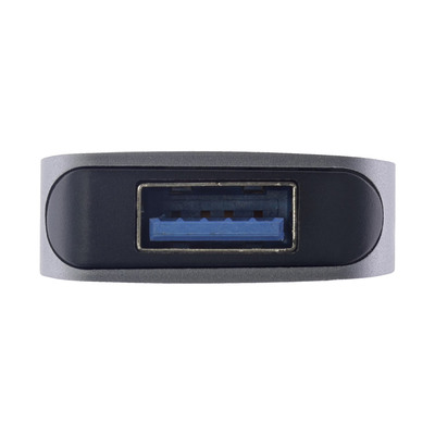 Hub USB 3.2 Typ C, 5 Port, 4x USB A, 1x USB Typ C (Power Delivery 87W), 11cm, sivý