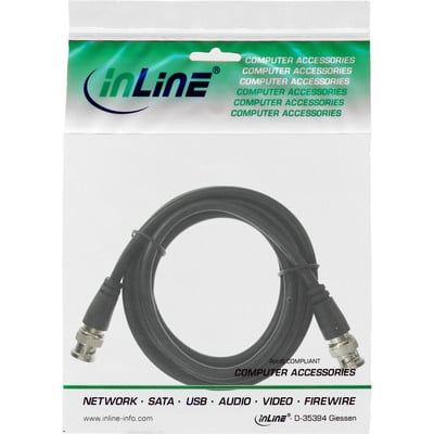 Kábel BNC-BNC M/M 5m, 75 Ohm, RG59, čierny