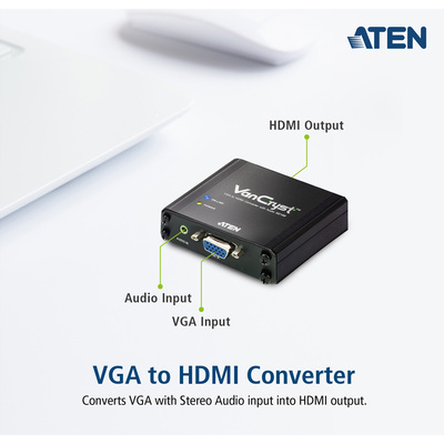 Konvertor VGA+audio na HDMI