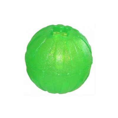 Lopta silikónová veľká plávajúca, 10cm, CHEW BALL, zelená, L