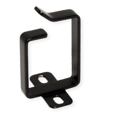 19" vyväzovacie oko 40x40mm, 44x60mm, čierny, 10ks/bal