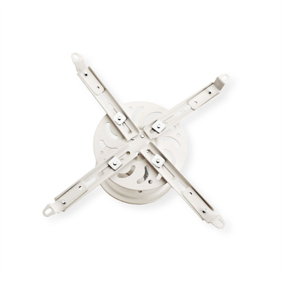 Držiak pre projektor, stropný, s kĺbom, max. 25kg, dĺžka 135mm, rozteč 80-500mm, biely §§