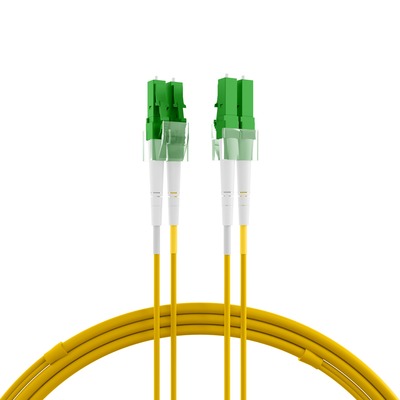 Fiber kábel LC/APC-LC/APC, 1m Duplex OS2(9/125µm), LSOH, 2mm, žltý