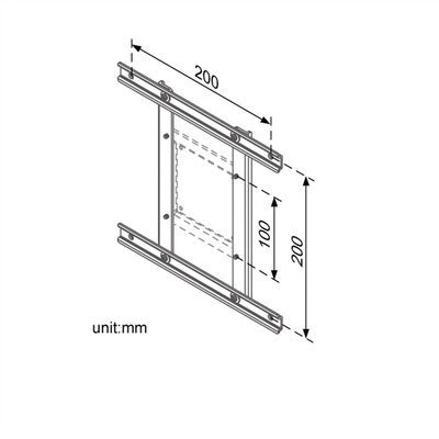 Redukcia z VESA100 na VESA100x200/200x200