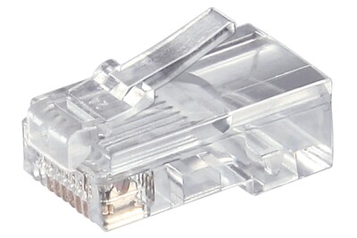 Konektor 8/8 RJ45 cat.5e, netienený, HQ