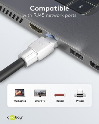 Konektor 8/8 RJ45 cat.6a, 10Gbit, netienený, na drôt, montáž bez klieští AWG 22-24, biely