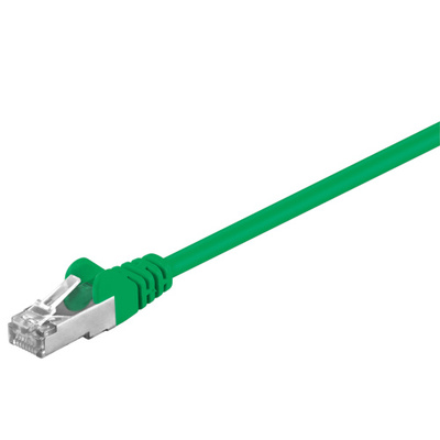 S/FTP Patchkábel 10m cat.5e, zelený, CCA