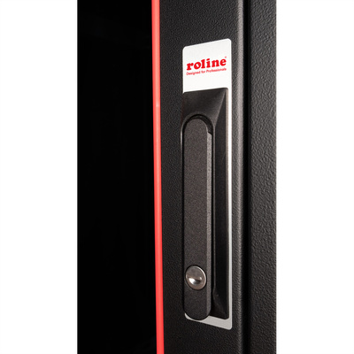 19" Rack na podlahu 26U, 1342x600x600mm (HxWxD), PRO, sklenené dvere, čierny