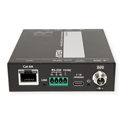 Predĺženie USB 3.2 Gen 1 cez TP do 100m, USB hub (4port), 5Gbps, RS23, PoC (PowerOverCable), čierny