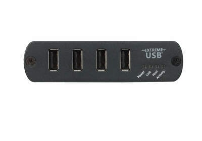 Predĺženie USB 2.0 cez LAN do 200m, USB hub (4port), s ext. adaptérom