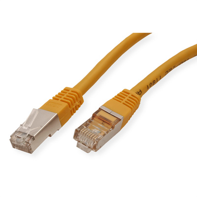 S/FTP (PiMF) Patchkábel 0.5m cat.6, žltý, CCA
