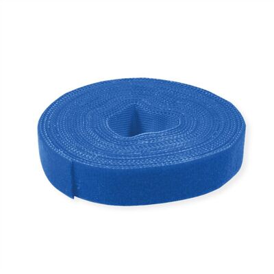 Káblový organizér suchý zips 25m návin, modrá farba, šírka 10mm