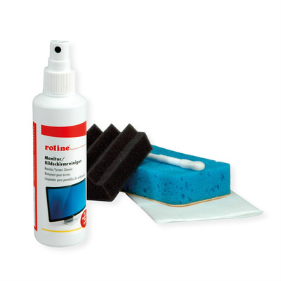 Sada čistiaca pre kanceláriu, Roztok čistiaci na Monitory, TV a Plasty, spray, 125ml + utierka/hubka