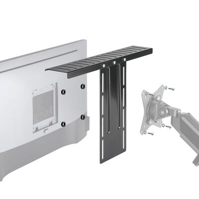 Univerzálna polička/držiak 400x86x300mm, kompatibilná s VESA 100, čierna