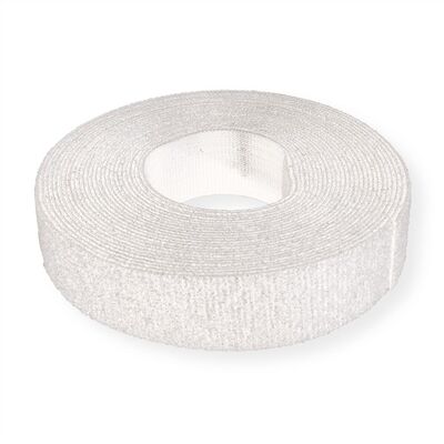 Káblový organizér suchý zips 25m návin, biela farba, šírka 20mm, VELCRO® ONE-WRAP®