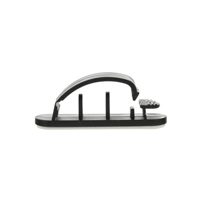Káblová príchytka pre kábel, samolepiaca, 2.8cm, čierna, 10ks/bal