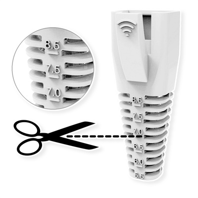 Krytka na konektor RJ45, pre ø 5.5 až 8.5mm, žltá, 10ks/bal