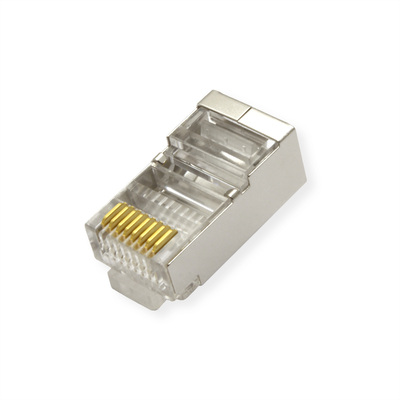 Konektor 8/8 RJ45 cat.5e, tienený, na lanko, 10ks/bal