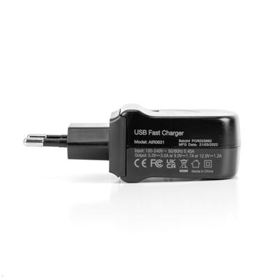 Nabíjačka USB 230V 1port, 1xUSB A, 1A, 15W, čierna, Bachmann