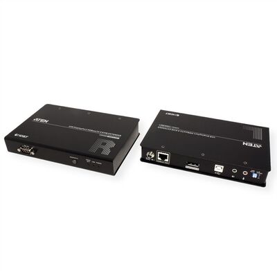 Predĺženie KVM cez TP do 100m, DisplayPort v1.2, USB, RS232, LAN, Audio (3.5mm jack), 4K@60Hz