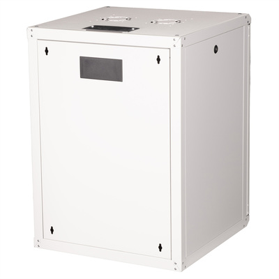 19" Rack na stenu 16U, sivý, 818x600x600mm (HxWxD), RAL7035, PRO, odnímateľné bočnice