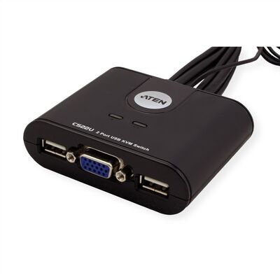 KVM switch/prepínač 2PC, VGA, USB, star