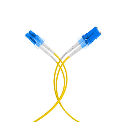 Fiber kábel LC-LC, 40m Duplex OS2(9/125µm), LSOH, 2mm, žltý