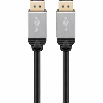 Kábel DisplayPort M/M 3m, 4K@60Hz, DP v1.2, 21.6Gbit/s, čierny, pozl. konektor