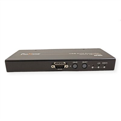 Predĺženie KVM cez TP do 300m, VGA, USB, RS-232, Audio (3.5mm jack), Dual Remote (lokálne ovládanie)