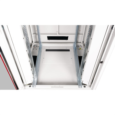 19" Rack na podlahu 47U, 2276x800x800mm (HxWxD), PRO, sklenené dvere, sivý