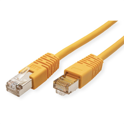 S/FTP Patchkábel 0.5m cat.5e, žltý, Cu