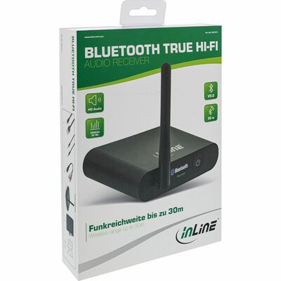 Bluetooth True Hi-Fi Audio Receiver, DAC, BT 5.0, aptX, Cinch + Toslink