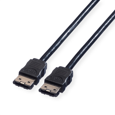 Kábel eSATA HDD 1m, 6.0 Gbit/s, čierny