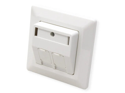 BOX pod omietku pre 2x Keystone, biely