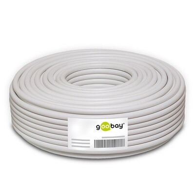 Reproduktorový kábel audio 2x1.5mm², 25m, pomedený, červeno/čierny