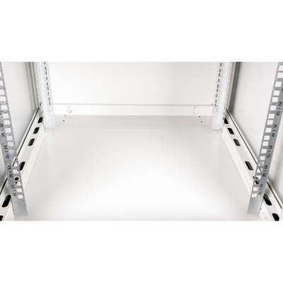 19" Rack na stenu 9U, sivý, 512x600x600mm (HxWxD), odnímateľné bočnice