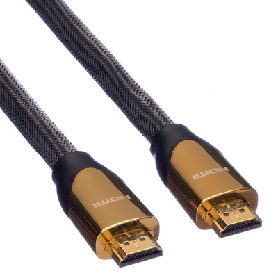 Kábel HDMI M/M 3m, High Speed+Eth, 4K@60Hz, HDMI 2.0, G, čierny, s certifikátom, Premium