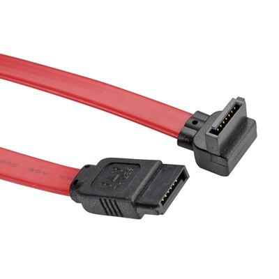 Kábel SATA HDD 0.5m, zahnutý