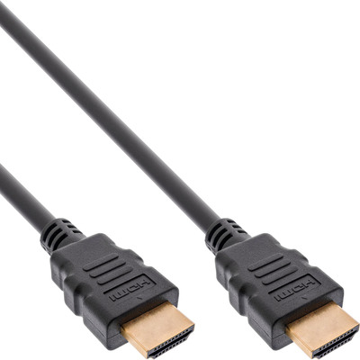 Kábel HDMI M/M 0.5m, Ultra High Speed+Eth, 8K@60Hz, HDMI 2.1, pozl. konektor, čierny, s certifikátom
