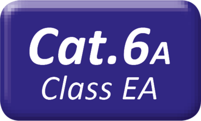 UTP Patchkábel 1m cat.6a, čierny, plochý, Cu