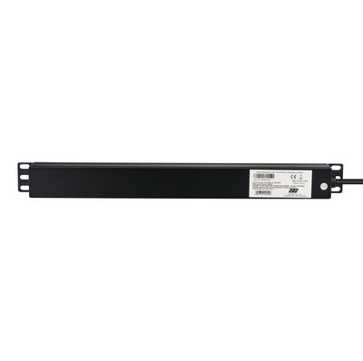 19" zásuv. lišta 9xUTE, vidlica (CEE7/7), 16A, 3600W, 1.8m, čierna