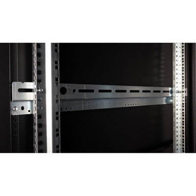 19" Rack na podlahu 42U, 1970x600x1000mm (HxWxD), PRO, Plexiglas, čierny