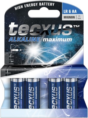 Batéria Tecxus Alkalická AA (4ks) 1.5V (LR6) 4BL